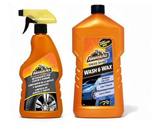 Armor All - Pack limpieza exterior Champu + Limpiador de llantas