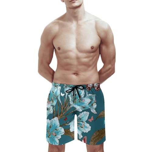 Shorts de bain homme grande taille confortable avec cordon - 2