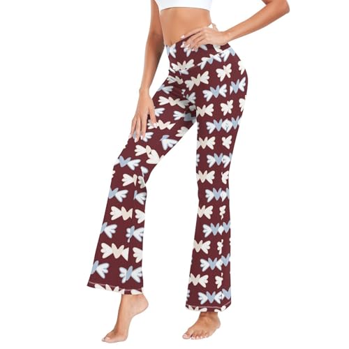 LI ZHI XIN Damen Yogahose Women\'s Yoga Trousers Lang Yoga Pants High Waist Schlaghose Bauchkontrolle Fitness Jogginghose Sporthose Freizeithose ReguläR/Groß Herz-Engel-Muster LI ZHI XIN Damen Yogahose Women\'s Yoga Trousers Lang Yoga Pants High Waist Schlaghose Bauchkontrolle Fitness Jogginghose Sporthose Freizeithose ReguläR/Groß Herz-Engel-Muster