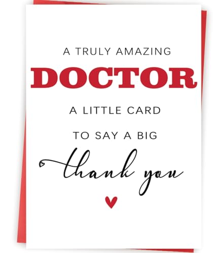 Abeletree Thank You Doctor Card, Doctor Appreciation Gifts for Men Women, Appreciation...