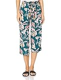 Bonito pantalón largo fluido con estampado tropical.