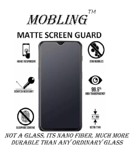 Image of Matte Screen Guard Compatible With Hmd Fusion Flexible Fiber Screen Protector Not a Tempered Glass, Not Edge to Edge Screenguard.