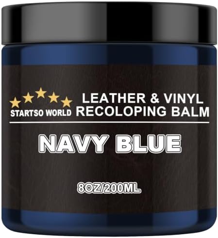 STARTSO WORLD Leder Reparatur Set blau, 200ml Flüssigleder, Lederfarbe, Leder-Schramm-Entferner, Leder- & Vinyl-Reparaturset für Möbel, Couchen, Sofas, Autositze, Schuhe