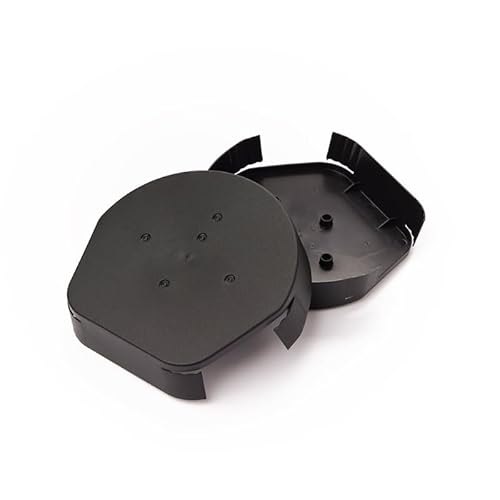 2 x Easy-Trim Domed/Half Round End Cap - Dry Verge Unit Gable Roof Mortar Free (Black)