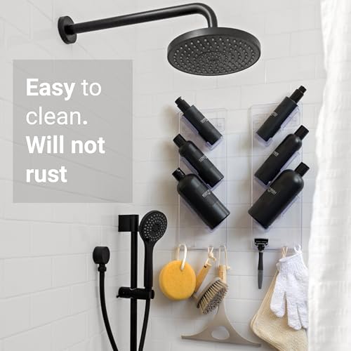 S.B.Weston Shower Caddy 3XL (2 Pack) - Rustproof, No Drilling, No Suction Cups - Stores & Organises Large Shampoo & Conditioner Bottles - Bathroom Storage Rack - Cosy Home Interiors S.B.Weston Shower Caddy 3XL (2 Pack) - Rustproof, No Drilling, No Suction Cups - Stores & Organises Large Shampoo & Conditioner Bottles - Bathroom Storage Rack - Image 5