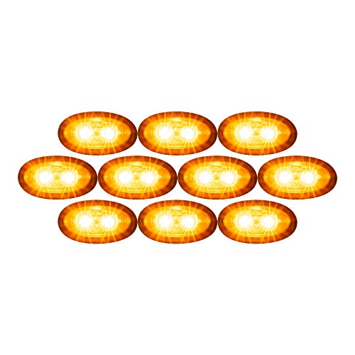 Lámpara LED Mini Oval 2" x 3/4" para trailer, 10 unidades