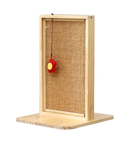 Griffoir pour chat d'intérieur en sisal naturel et bois pour salon