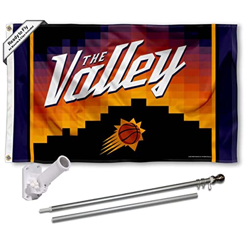 WinCraft Phoenix Suns City Edition Flag Pole and Mount Bracket Set -  KIT0651921