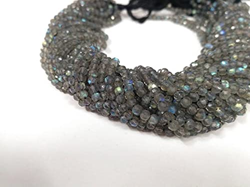 Labradorite fine naturelle anti-reflets ternes perles facettées pour bijoux durables