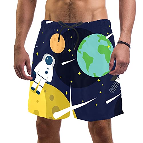 Short de plage anti frottement avec doublure filet respirante pour homme