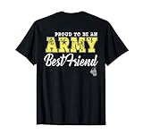 Proud Army Best Friend US Flag Dog Tags Pride Military Gifts T-Shirt for Men Women Kids