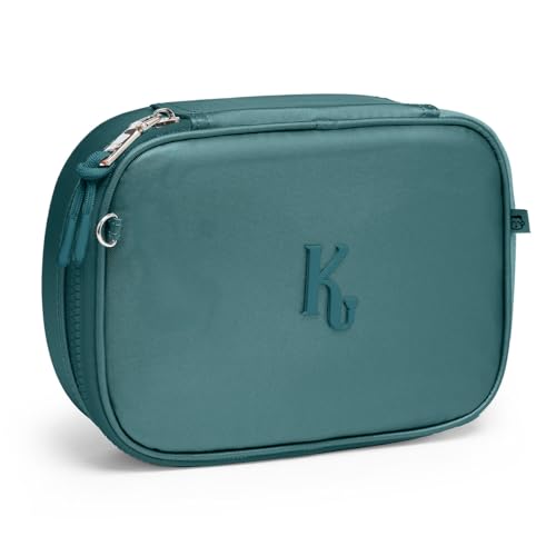 Estojo Kika Metalizado Box Organizador Feminino Menina (Verde)