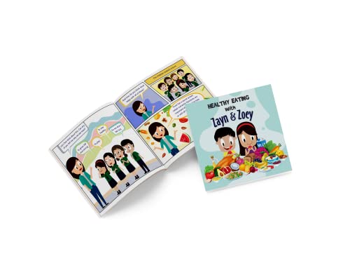 Image of Zayn and Zoey Healthy Eating - Kids Story Book for Early Learning - Children's Educational Picture Book, English Language (Ages 3 to 8 Years)