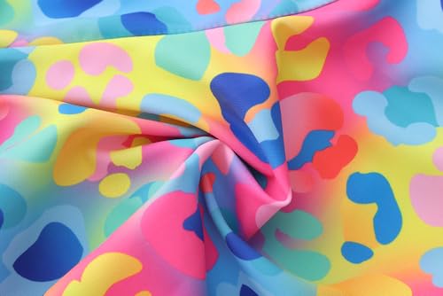 Image of Akokvlar Girl One Piece Swimsuit with Skirt Bathing Suit Swimwear 3-16Y
