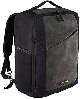 Cabin Max Manhattan Travel Bag | Ryanair Cabin Bags 45x36x20cm for EasyJet Underseat | Laptop Bag/Shoulder Bag (Blue RPET with USB 45x36x20cm)