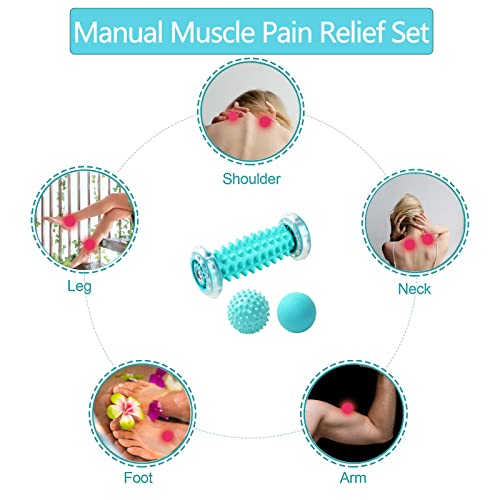 Legezon Fußmassage Akupressur fussmassage Fußmassagegerät Fußmassage Roller-Muskel Roller & Bälle Set, Innovativer Fußmassageroller Fuß Igelball zur Linderung von Muskelkater - Image 6
