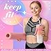 Poen 7 Pcs Pilates Essentials Kit for Women Home Workout Pilates Equipment Ring and Ball Set with 11.81 Inch Circle 9.84 Inch Yoga Ball Resistance Bands Cup Bag Socks for Beginners(Pink)