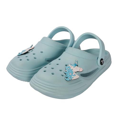 Image of toothless Kids Girls Clogs | Lightweight & Waterproof Slip-On Clogs with Backstrap | Anti-Skid Sole | Cute & Comfy Footwear for Indoor & Outdoor Play