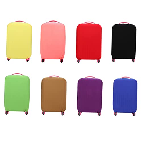 Beaupretty Elastic Travel Luggage Cover for Suitcase High Stretch Protective Trolley Case Bag Dustproof and Scratch Resistant Blue Suitcase Protector with Handle Access4
