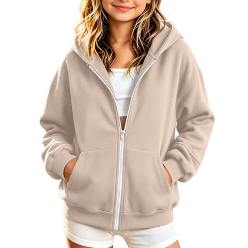 Kids Zip Up Hoodies Boys Girls Lightweight Sweatshirt Jackets Size 10-12 | Unisex Kids Hoodie,Teens Fall Winter Fashion,Full Zip Boys Jacket with Pockets & Hood,Casual School Outdoor - image 2