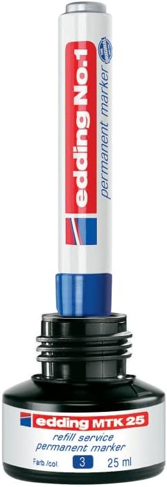 edding No. 1 permanent marker - groen - 10 stiften - beitelpunt 1-5 mm - watervast, wrijfvast, sneldrogend - multimarker in zakformaat - voor karton, kunststof, hout, metaal, glas