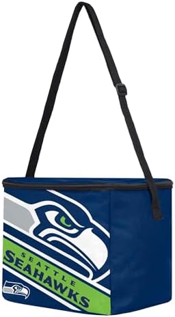 Seattle Seahawks Big Logo Stripe 12 Pack Cooler - 1