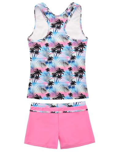 Image of JerrisApparel Little Girls' Summer Two Piece Boyshort Tankini Kids Swimsuit