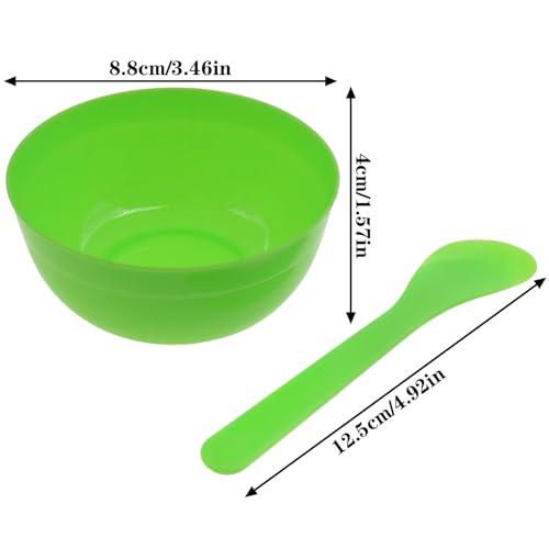 Herramientas para hacer slime 8 tazones y cucharas para mezclar miniatura 2