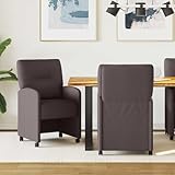 Mobilité et stabilité flexibles : équipées de roulettes souples, ces chaises permettent un mouvement sans effort dans la salle à manger, le salon ou la cuisine. Le cadre en métal robuste combiné au contreplaqué garantit durabilité et stabilité, tandis que les dimensions de 57 x 67 x 95 cm offrent un ajustement parfait.