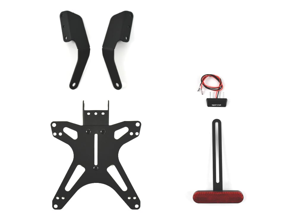 PORTATARGA SPORTIVO REGOLABILE per YAMAHA T max 560 2022-2026 + catadiottro | SEPTAR