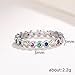 925 Sterling Silver Rainbow Heart Ring, 14K White Gold Plated Colorful Heart Ring, Multi-Color Cut CZ Eternal Ring, Hypoallergenic Fashionable Promise Ring, Valentine's Day Gift