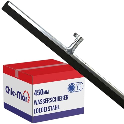 Chle-Mar Wasserschieber Bodenabzieher 45 cm, aus Edelstahl mit...