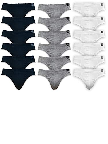 Andrew Scott Men's 3 Pack or 18 Pack Low Rise Bikini Briefs