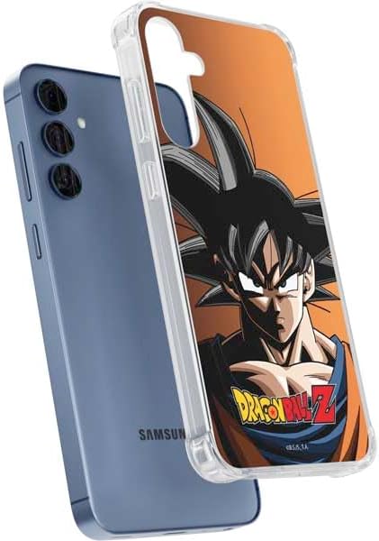 Skinit Clear Phone Case Compatible with Galaxy S24 - Officially Licensed Dragon Ball Z Goku Portrait Design