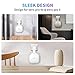 3Pack Wall Mount Holder for eero Pro 6e/6 Mesh Wi-Fi System, Outlet Wall Mount Stand Bracket for eero Pro 6e tri-Band Mesh, Wire Organizer