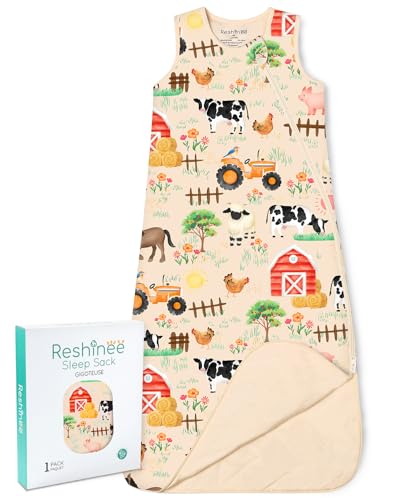 Image of babee Reshinee Bamboo Viscose Sleep Sack for Babies and Toddlers 1.0 Tog Wearable Blanket 2-Way Zipper Baby Shower Gifts
