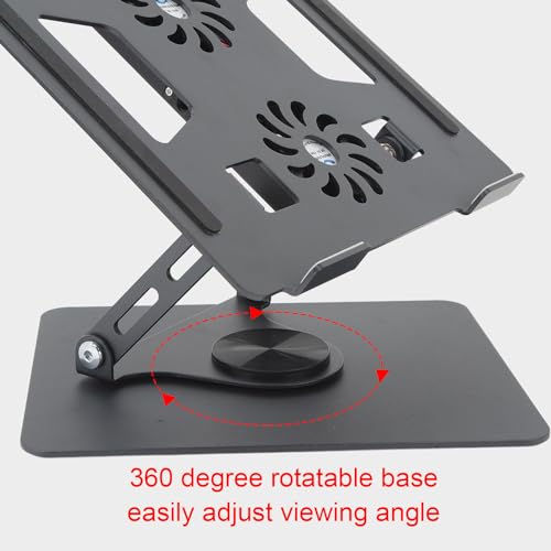 Soporte ajustable para laptop con ventilador de enfriamiento miniatura 5