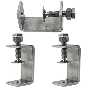 Hwtong 47mm Edelstahl C-Zwingen Set 3-teilig