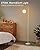 ONEWISH White Floor Lamp-Modern Standing Lamp for Living Room Bedroom, Opal Glass Lamp Shade, LED Bulb Included, for Reading Office, Simple Design Home Decor for Christmas Thanksgiving Day
