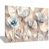 DMZPKZB Lienzos Decorativos Pintura Cuadro Pared Flores de fondo Lienzo para Salon Décor Dormitorio Oficina Pasillo Cocina Baño Regalo（Multicolor34-50x70cm Enmarcado