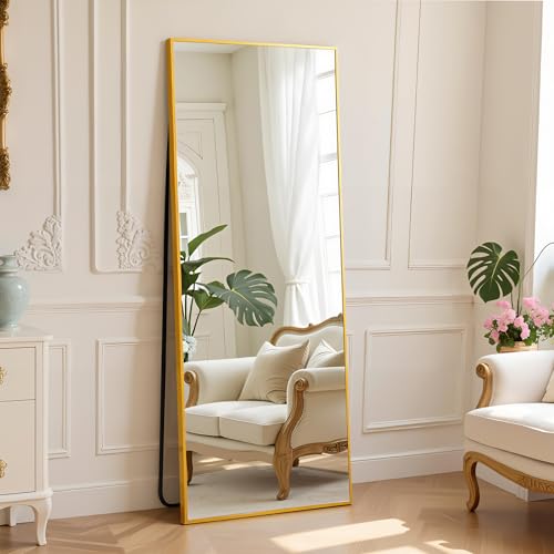 DUMOS 64-inch Full Length Gold Mirror