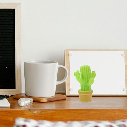 Lámpara de Mesa de Noche Cactus LED Veemoon Verde Claro miniatura 6
