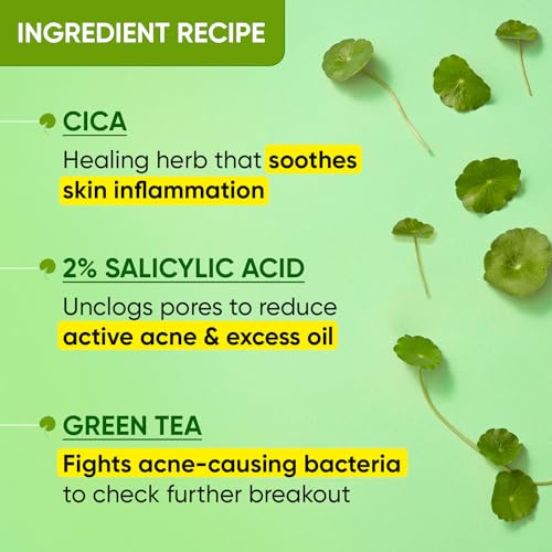 Dot & Key CICA Face Wash for Acne Prone Skin, 2% Salicylic Acid Face Wash with Green Tea | For Oily & Sensitive Skin | Sulphate Free Face Wash for... - Image 6