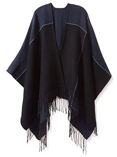 Image of Breezy Lane Women's Shawl Wraps Warm Poncho Ruana Wrap Cardigan