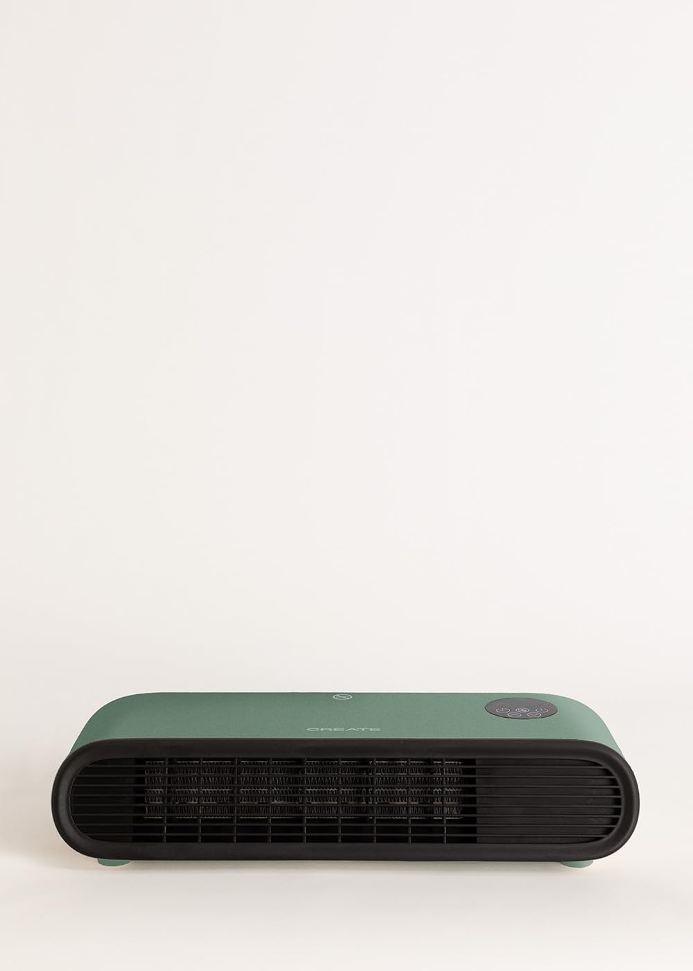 CREATE/WARM WALL PRO/Riscaldatore ceramico a parete o da pavimento con WiFi verde salvia/App, ambienti fino a 20m², rilevamento finestre aperte, antiribaltamento, 3 modalità, LCD, 2000W