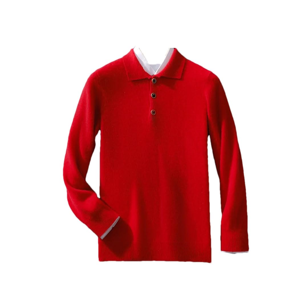 Jersey Informal De Lana para Hombre, Camisa De Punto De Manga Larga, Top Cálido