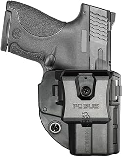 Fobus APN Series Concealed Carry Holster for Smith & Wesson M&P Shield, Shield Plus, and Shield M2.0, 9mm & .40, Appendix, IWB Belt Clip, OWB Paddle, Ambidextrous