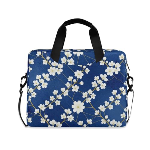 Bolso para Laptop 15.6" Bolsa Cruzada con Asa Azul miniatura 1