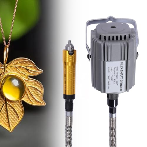 Flex Shaft Rotary Tool Hanging Grinder, 780W 2300RPM Multi-Function Electric Carver with Pedal&Chuck Key&Allen Key, Professional Rotary Tool Kit for Jewelry/Metalworking/Crafts