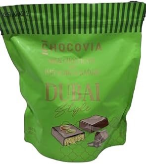 Dubai Style Milk Chocolate with Pistachio & Kadaif, 15.87 Ounces
